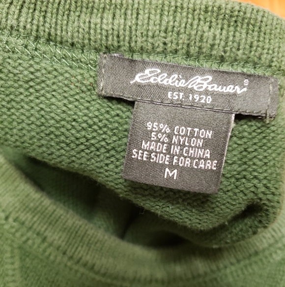 Eddie Bauer Woman's Green Sweater - Picture 4 of 4